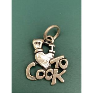 Love ❤️ To Cook Sterling Silver Jewelry Charm #chef